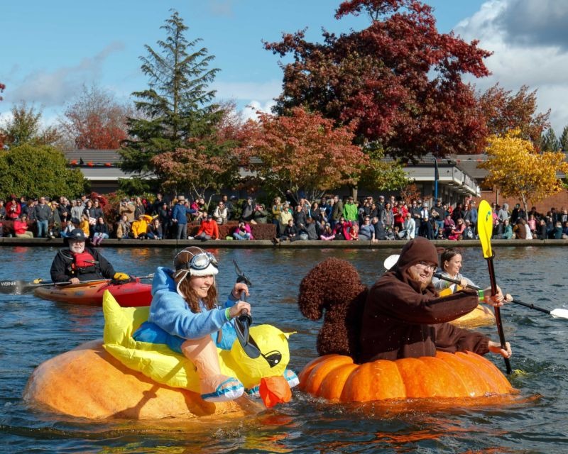 Giant Pumpkin Boats Make A Splash In Oregon
