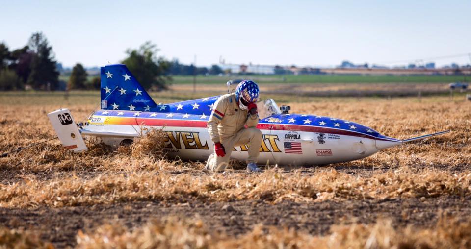 Stuntman Eddie Braun Completes Evel Knievel's Dream Canyon Rocket Jump