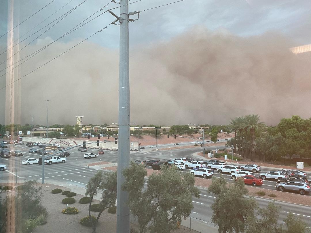 Massive Dust Storm Darkens Skies Over Arizona