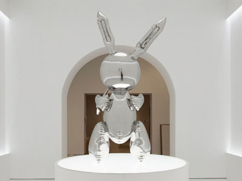 American Artist Jeff Koons' "Rabbit" Sculpture Auctions For A Record $91 Million