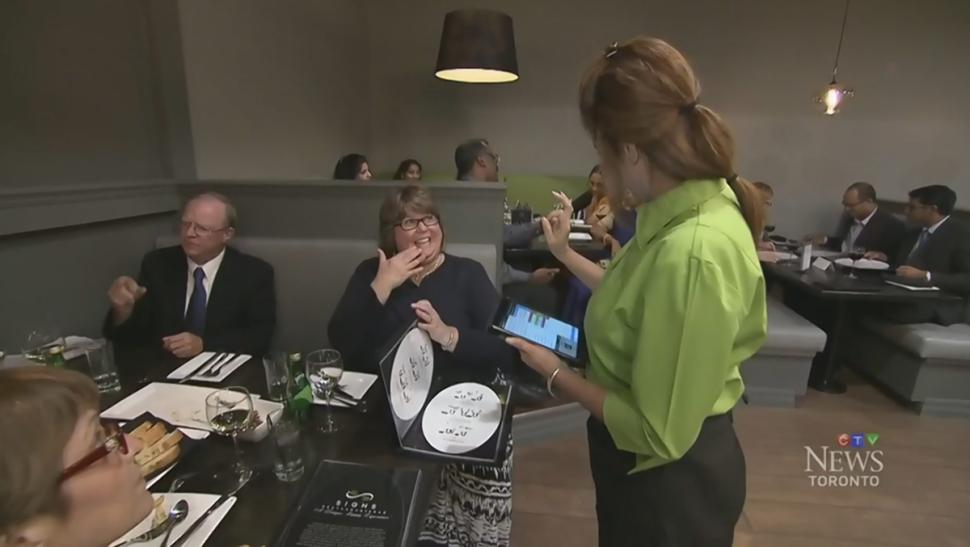 At Toronto's Aptly Named 'Signs' Restaurant All Orders Fall On Deaf Ears