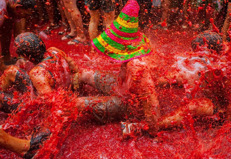 Spain's Messy La Tomatina Festival Never Fails To Delight