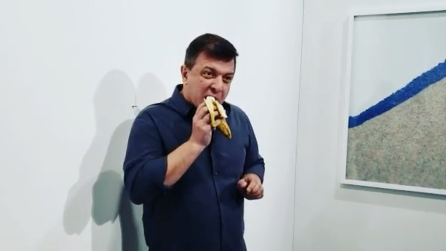 Hungry Visitor Eats $120,000 Banana "Sculpture" At Miami's Art Basel