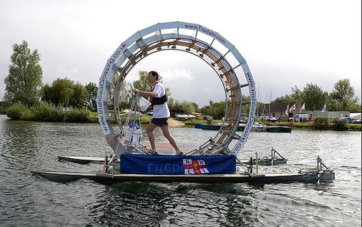 Extreme Athlete Plans To 'Walk' Across Irish Sea Aboard Human-Powered Hamster Wheel