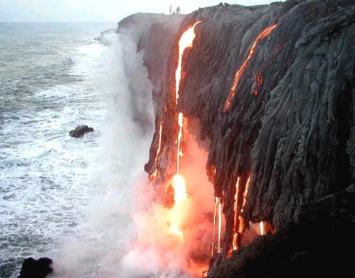 Lava From Hawaii's Kilauea Volcano Spills Into The Ocean