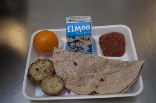 A School Cafeteria With No Chicken Fingers Or Meatballs? Hmm . .
