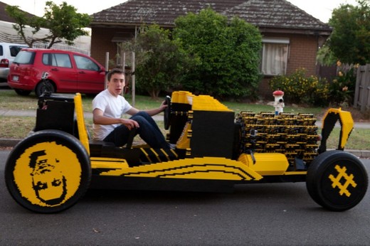 Air-Powered Lego Car Cruises Down The Streets Of Melbourne