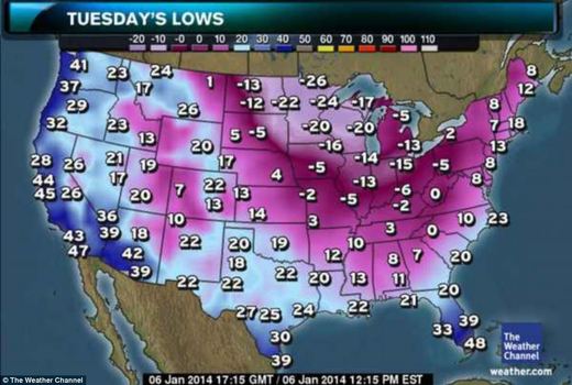 Polar Vortex Brings Sub-Zero Temperatures To The US