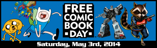 Saturday May 3rd is Free Comic Book Day!